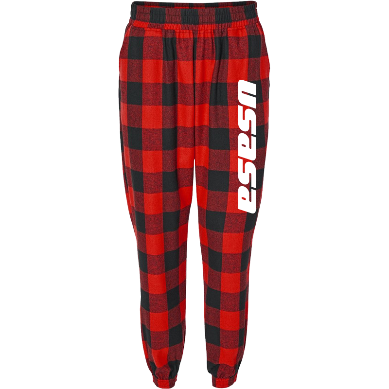 Red flannel online joggers